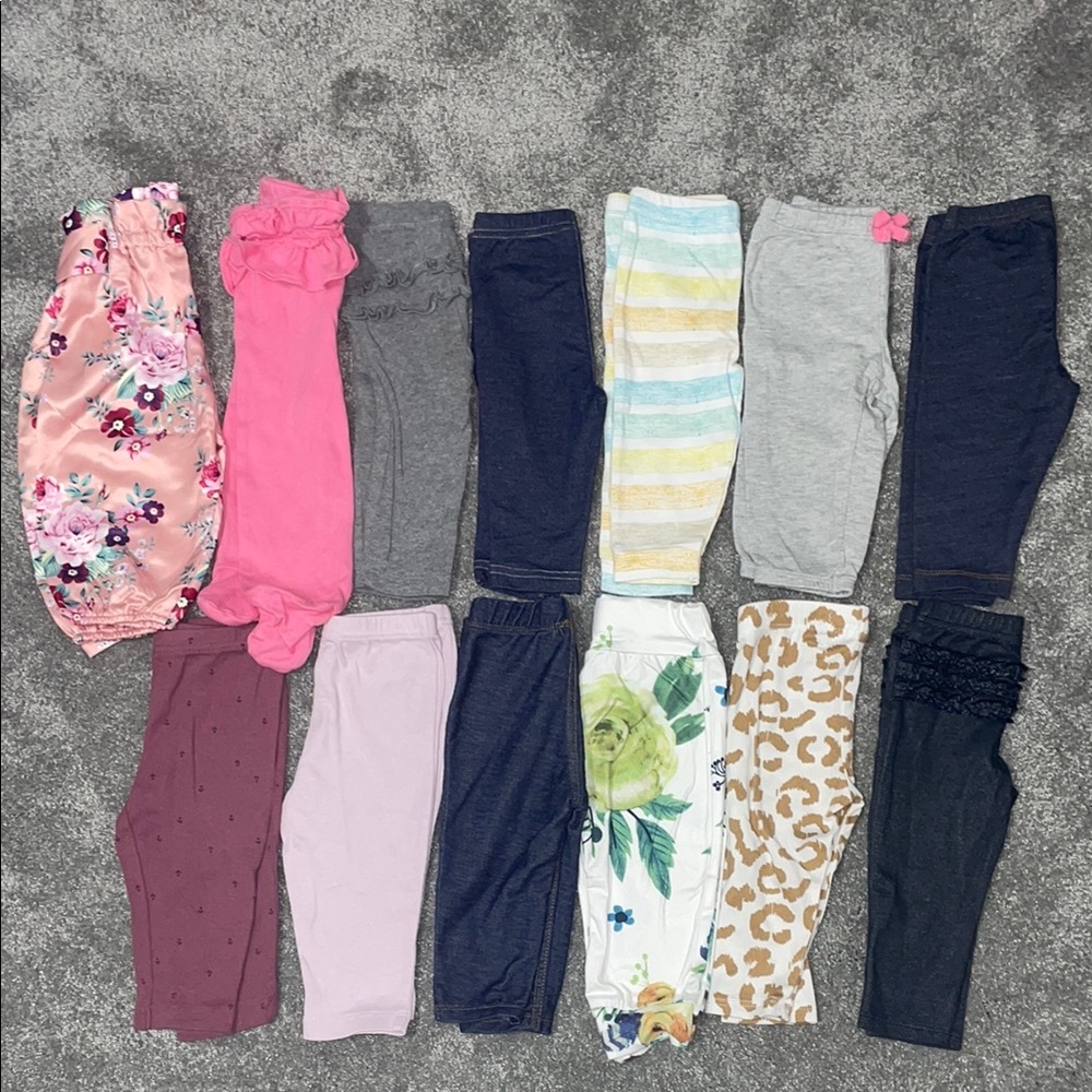 6mo Assorted Baby Leggings Set